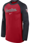 Main image for Nike Cleveland Guardians Mens Red Game Time Long Sleeve Sweatshirt