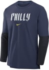 Main image for Nike Philadelphia Phillies Mens Navy Blue Player Long Sleeve Sweatshirt