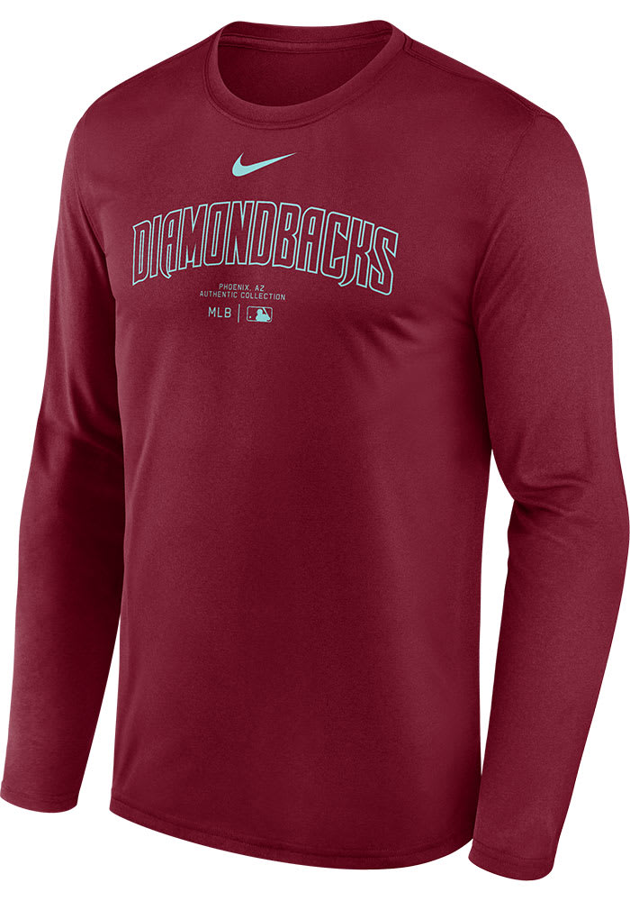 Nike Arizona Diamondbacks TM Issued Long Sleeve T-Shirt - RED