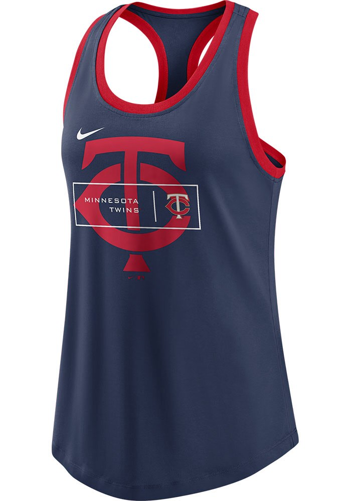 nike red white and blue tank top