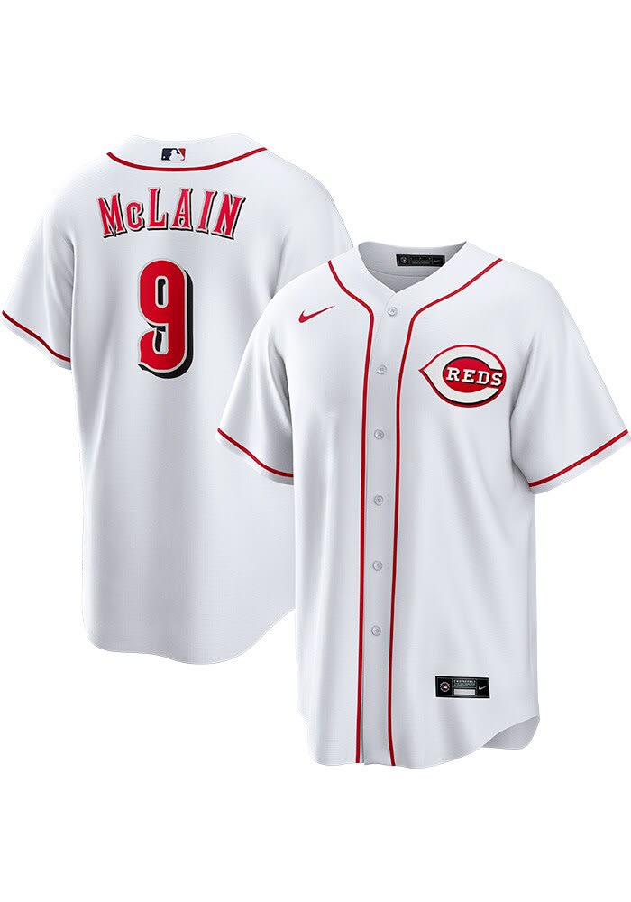 Matt McLain Reds Replica Home Jersey