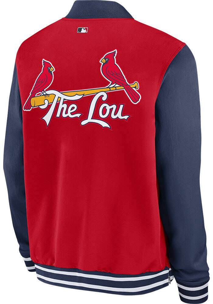 Nike St. Louis Cardinals ジャケット Lサイズ Nike St Louis Cardinals Mens Red Bomber Medium Weight Jacket