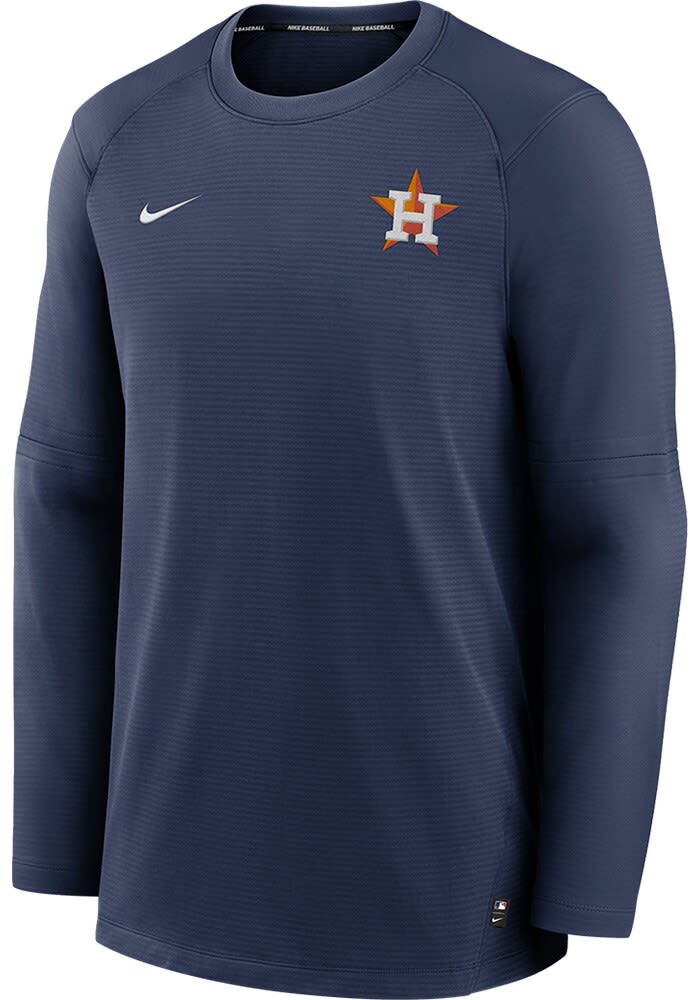 Men s Nike Navy Houston Astros Authentic Collection Logo Performance Long Sleeve T Shirt Size Extra Large