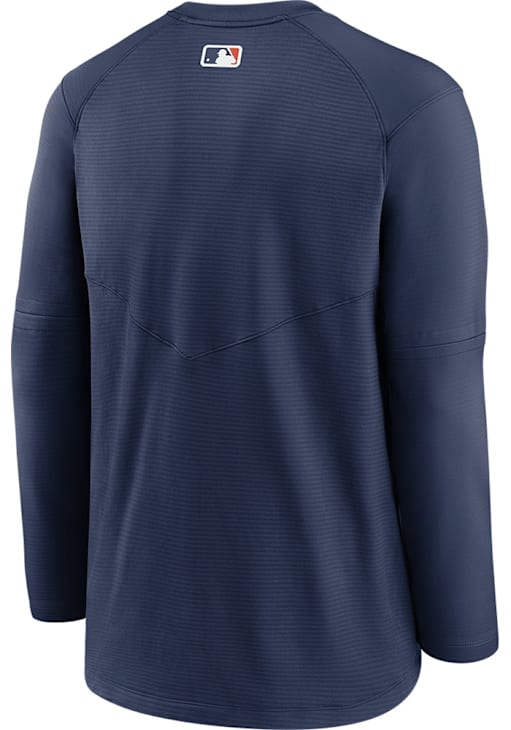 Nike Houston Astros Mens Long Sleeve NAVY Pregrame Sweatshirt
