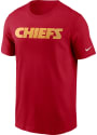 Kansas City Chiefs Nike Wordmark Essential T Shirt - Red