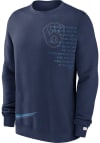 Main image for Nike Milwaukee Brewers Mens Navy Blue Statement Ball Game Long Sleeve Fashion Sweatshirt
