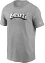 Philadelphia Eagles Nike Wordmark Essential T Shirt - Grey