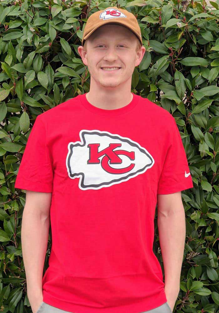 Nike Kansas City Chiefs Red Logo Essential Short Sleeve T