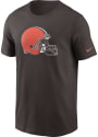 Cleveland Browns Nike Logo Essential T Shirt - Brown