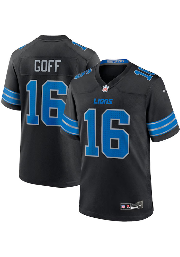 Jared Goff Detroit Lions 2024 Alt Game Jersey BLACK