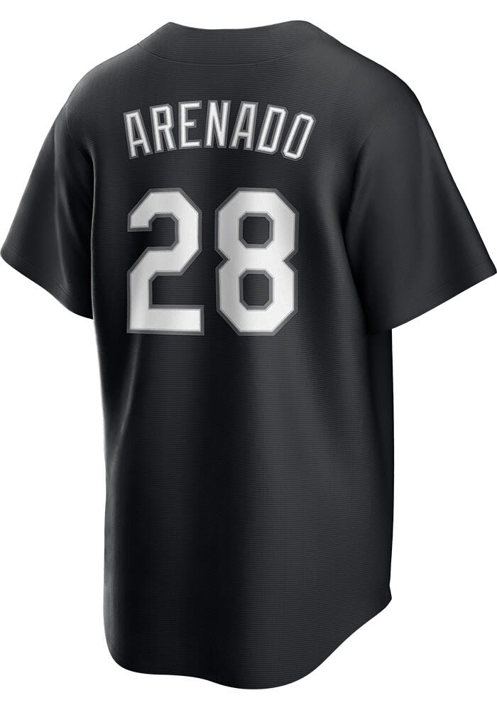 Nolan Arenado St Louis Cardinals Mens Replica BLACK Fashion White