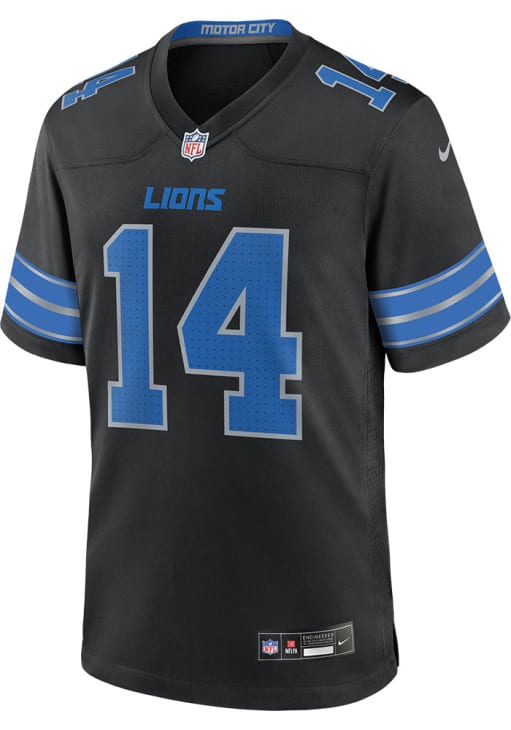 Amon-Ra St. Brown  Nike Detroit Lions Black 2024 Alt Game Football Jersey