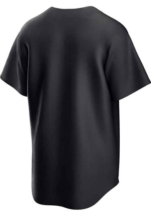 Chicago Cubs Mens Nike Replica Fashion White Fill Jersey - Black