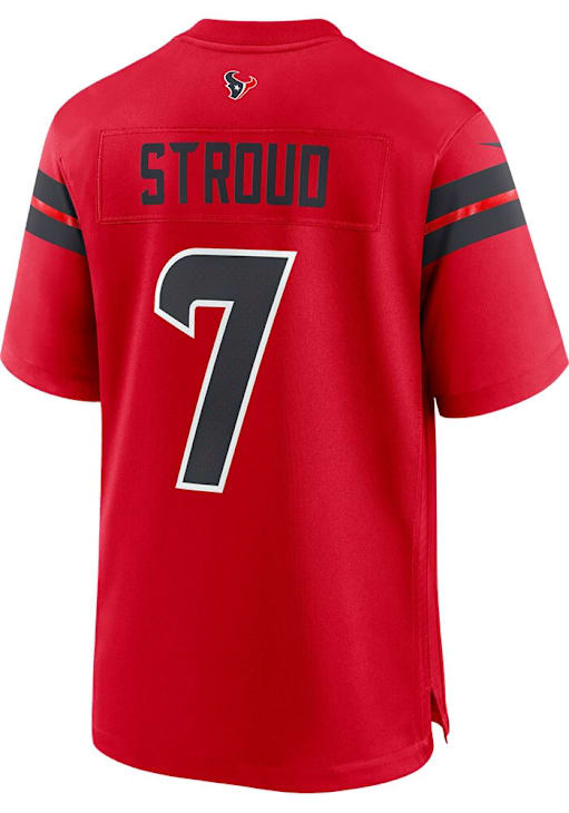 CJ Stroud Houston Texans Red 2024 Alt Game Jersey 173201749