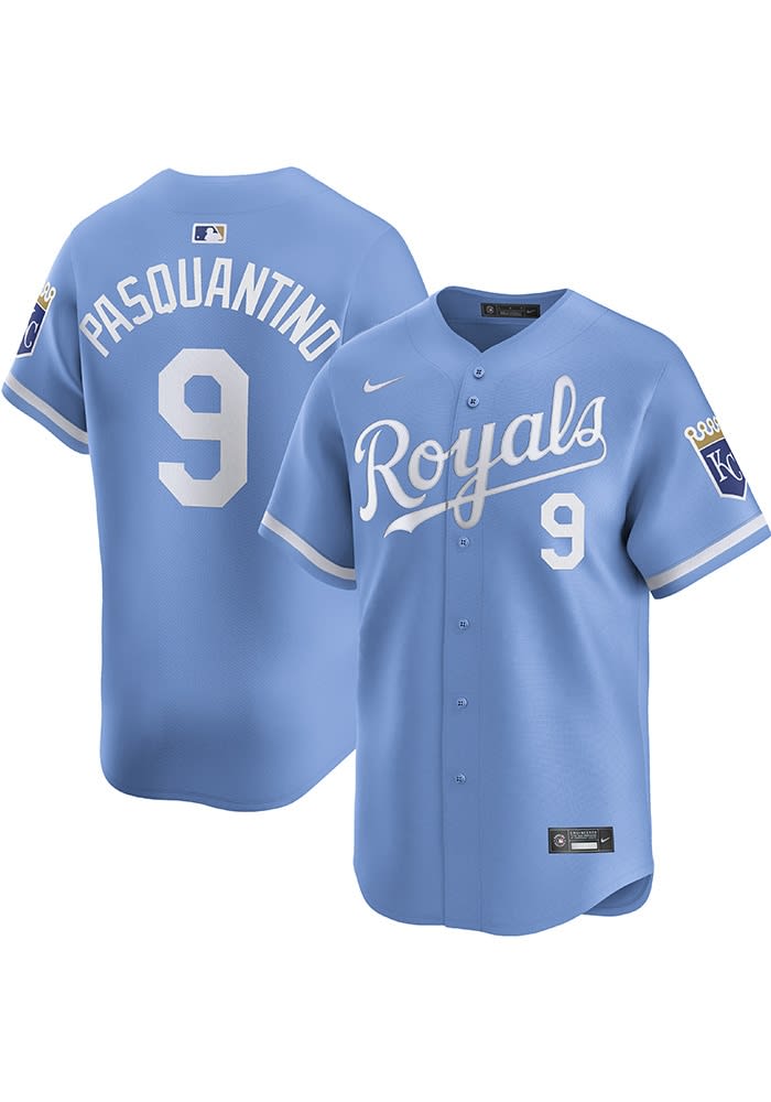 Kansas City Royals Vinnie Pasquantino 9 Nike Limited Jersey XLarge Light Blue