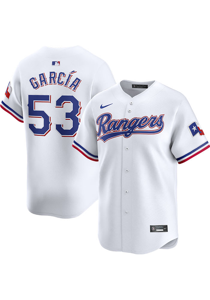 Adolis Garcia Texas Rangers Mens White Home 2024 Limited Baseball