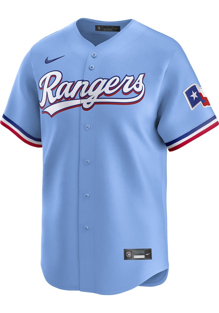 Nike Texas Rangers Mens Light Blue Alt Limited Baseball Jersey