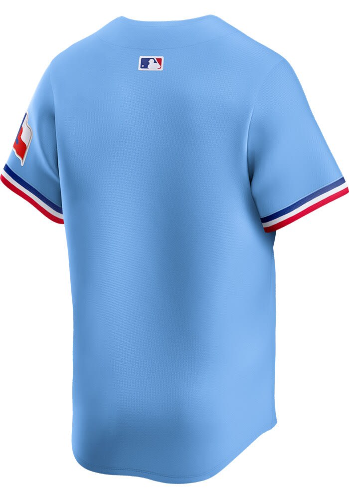 Nike Texas Rangers Mens Light Blue Alt Limited Baseball Jersey