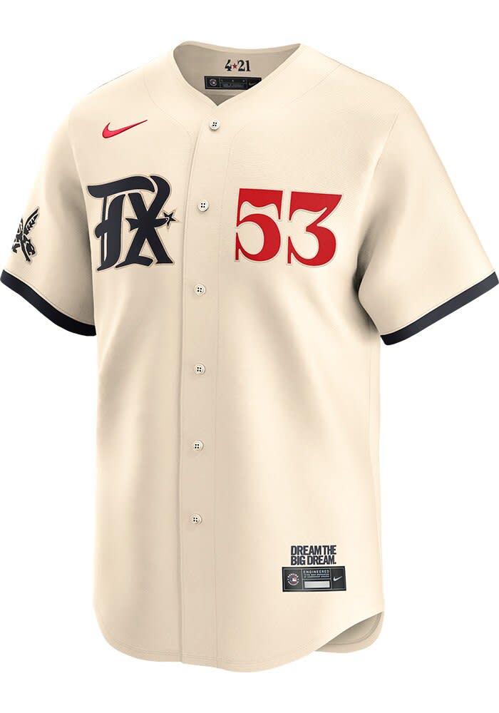 Adolis Garcia Texas Rangers Mens TAN City Connect 2024 Limited