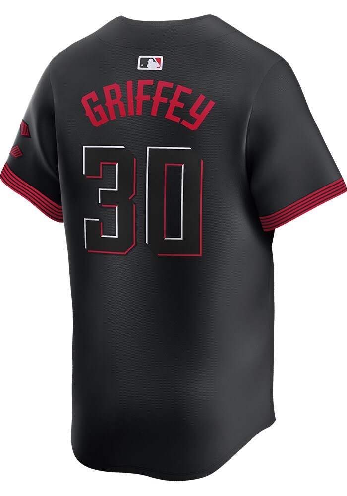 Ken Griffey Jr. Cincinnati Reds Mens BLACK City Connect 2024