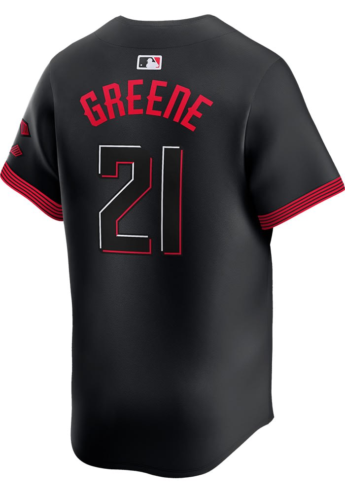 Hunter Greene Cincinnati Reds Mens BLACK City Connect 2024 Limited