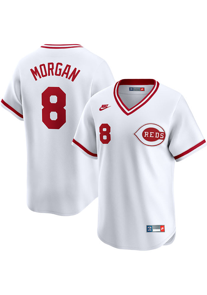 Joe Morgan Cincinnati Reds Nike Cooperstown Cooperstown Jersey White