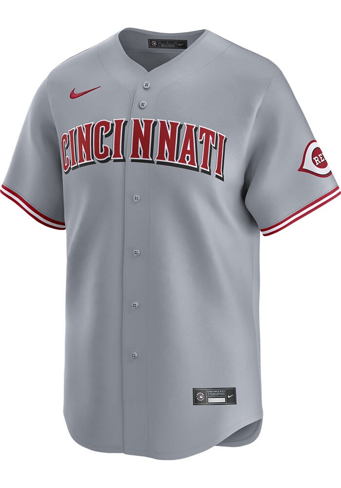 Nike Cincinnati Reds Mens GREY Road 2024 Limited Baseball