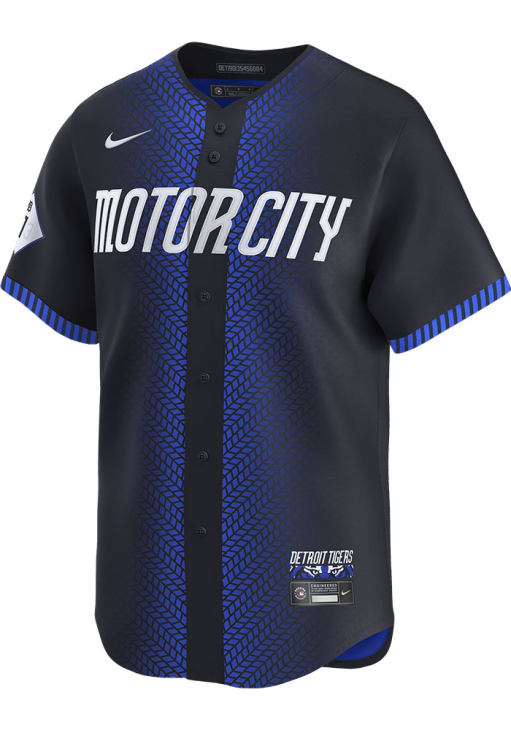Javier Baez Nike Detroit Tigers Mens Navy Blue City Connect Ltd Limited Baseball Jersey