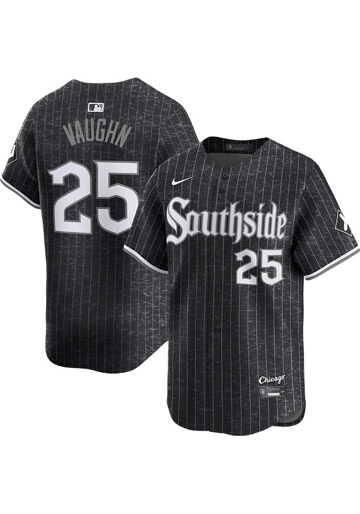 Andrew Vaughn Chicago White Sox Mens BLACK City Connect 2024