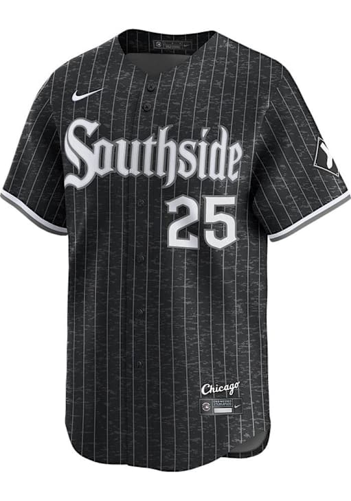 Andrew Vaughn Chicago White Sox Mens BLACK City Connect 2024