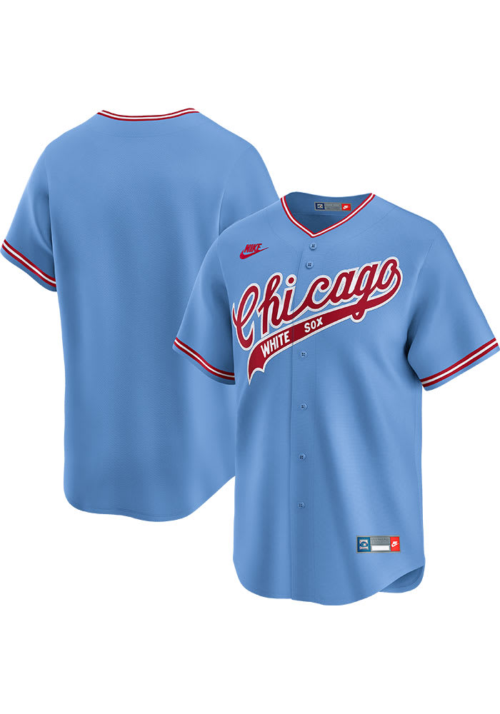 Fanatics Nike Chicago White Sox Nike Cooperstown Cooperstown Jersey Light Blue Light Blue 100 POLYESTER Size S Rally House