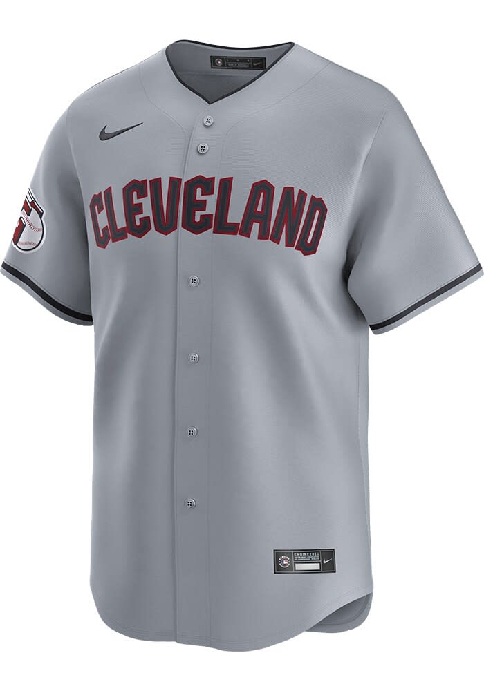 Nike Cleveland Guardians Mens GREY Road 2024 Limited Baseball