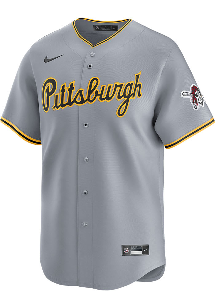 Nike Pittsburgh Pirates Mens GREY Road 2024 Limited Baseball