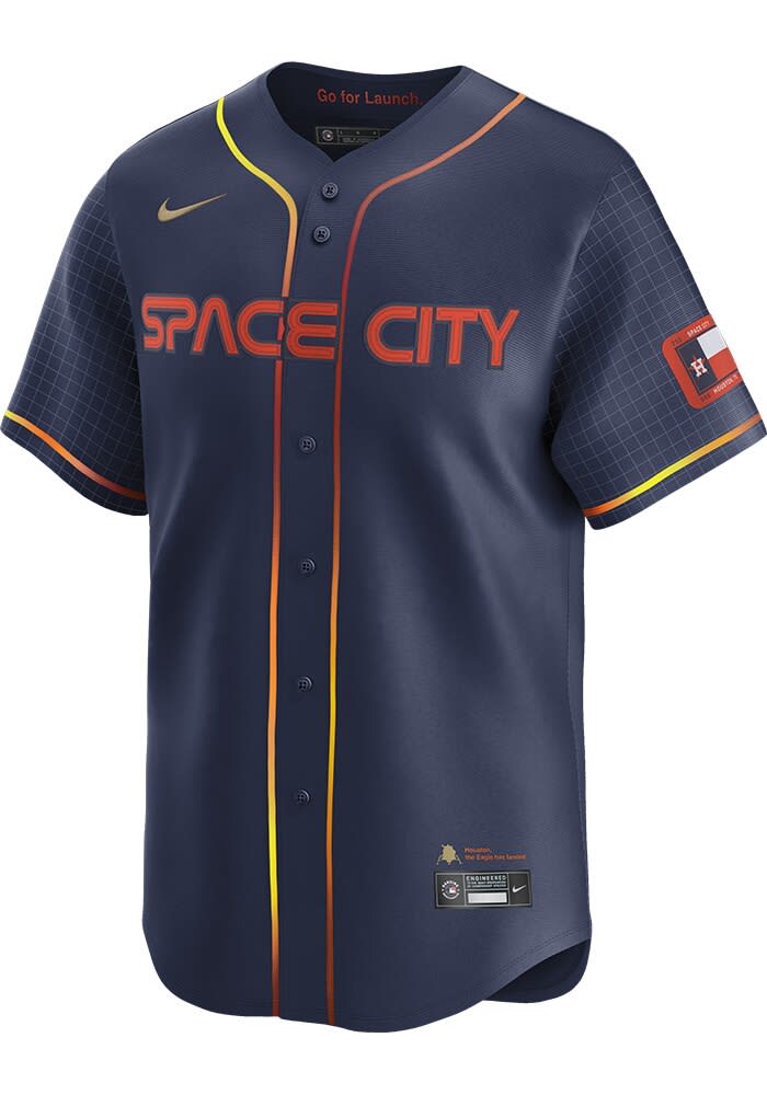 ヒューストン•アストロズ　アルトゥーべ　オーセンティック　シティーコネクト Jose Altuve Houston Astros Mens NAVY City Connect 2024