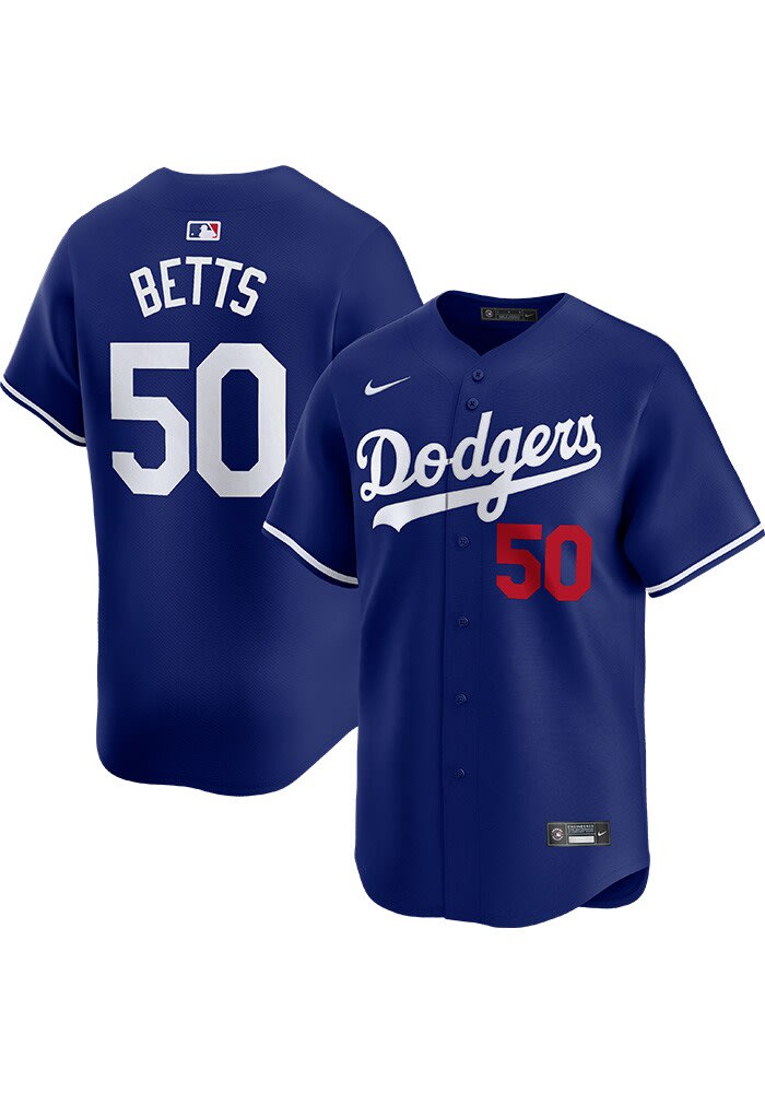 Mookie Betts Los Angeles Dodgers Mens ROYAL Alt 2024 Limited