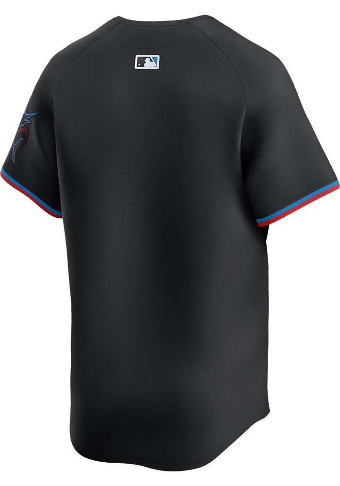 Nike Miami Marlins Mens BLACK Alt 2024 Limited Baseball Jersey