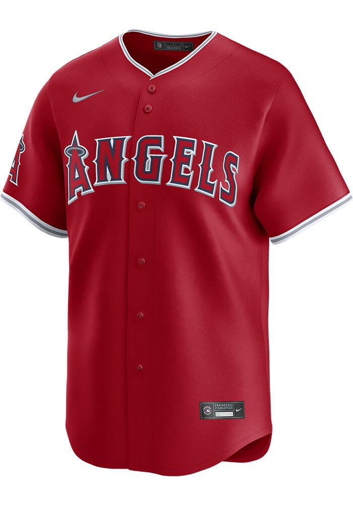 【定価24700円】Nike ANGELS ベースボールユニフォーム Mサイズ Nike Los Angeles Angels Mens Red Alt 2024 Limited Baseball Jersey