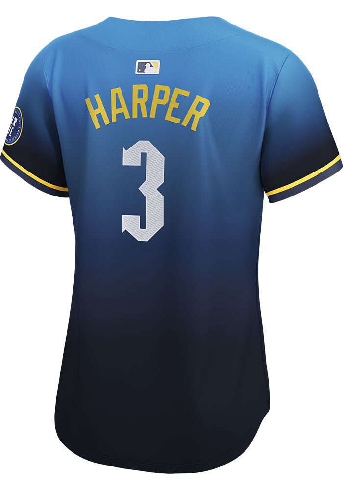 Bryce Harper Nike Philadelphia Phillies Womens Blue City Connect Ltd Limited Baseball Jersey