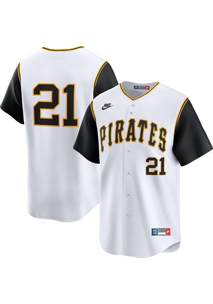 Pittsburgh Pirates Roberto Clemente Nike WHITE Throwback