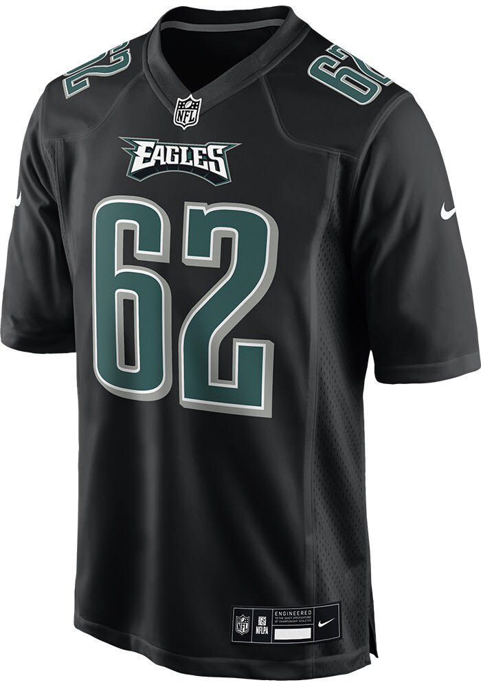 Jason Kelce Philadelphia Eagles Carbon Jersey BLACK