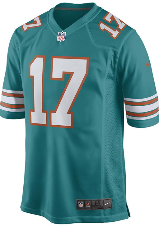 Jaylen Waddle Miami Dolphins TEAL Alt Jersey 173202202
