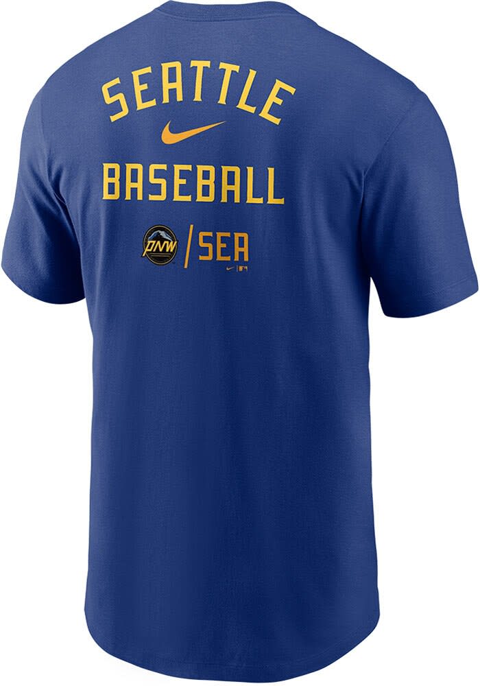 Nike Seattle Mariners ROYAL City Connect Logo Short Sleeve T
