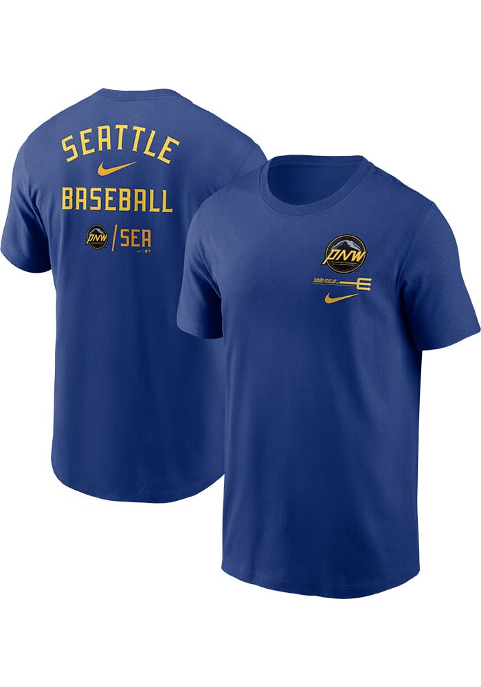 Nike Seattle Mariners ROYAL City Connect Logo Short Sleeve T Shirt