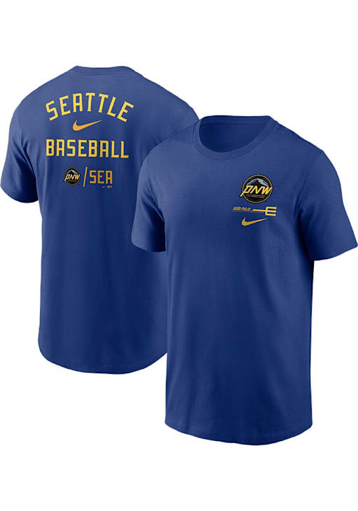 Nike Seattle Mariners ROYAL City Connect Logo Short Sleeve T Shirt