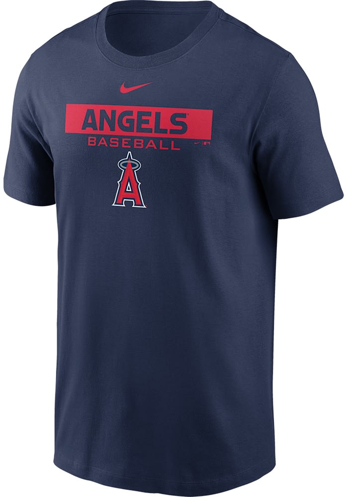 Nike Los Angeles Angels NAVY Wordmark Short Sleeve T Shirt - 173202234
