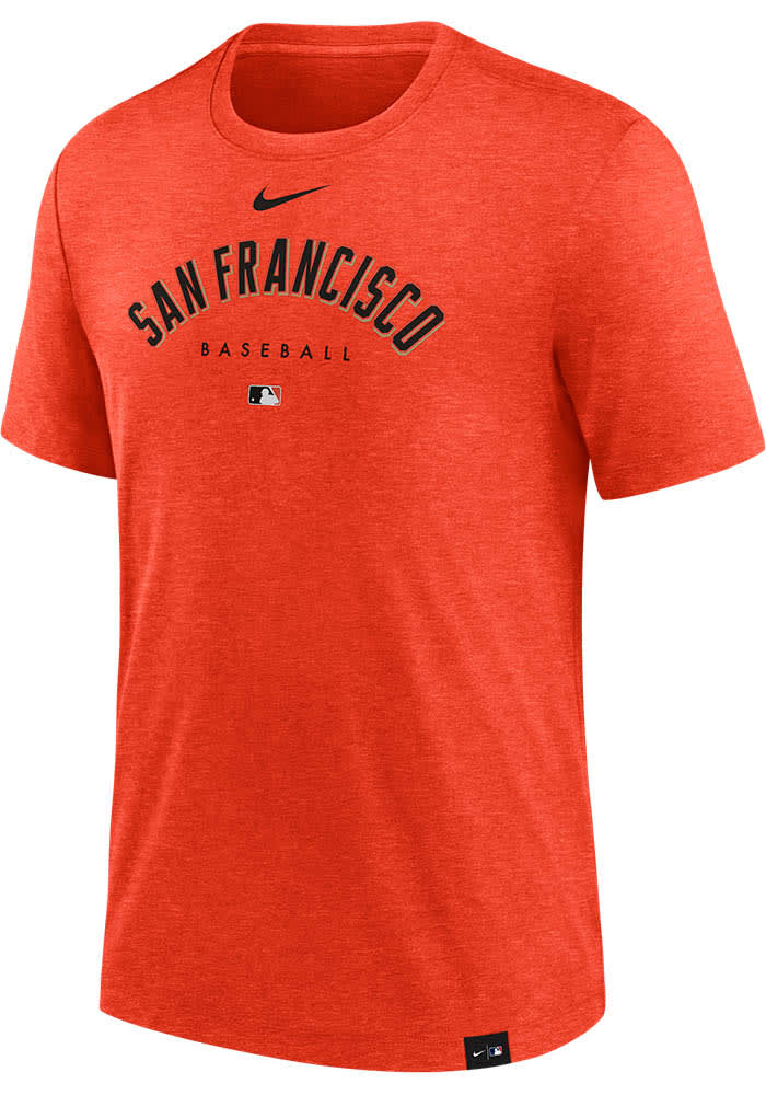 Nike San Francisco Giants ORANGE Early Work Short Sleeve Fashion T Shirt