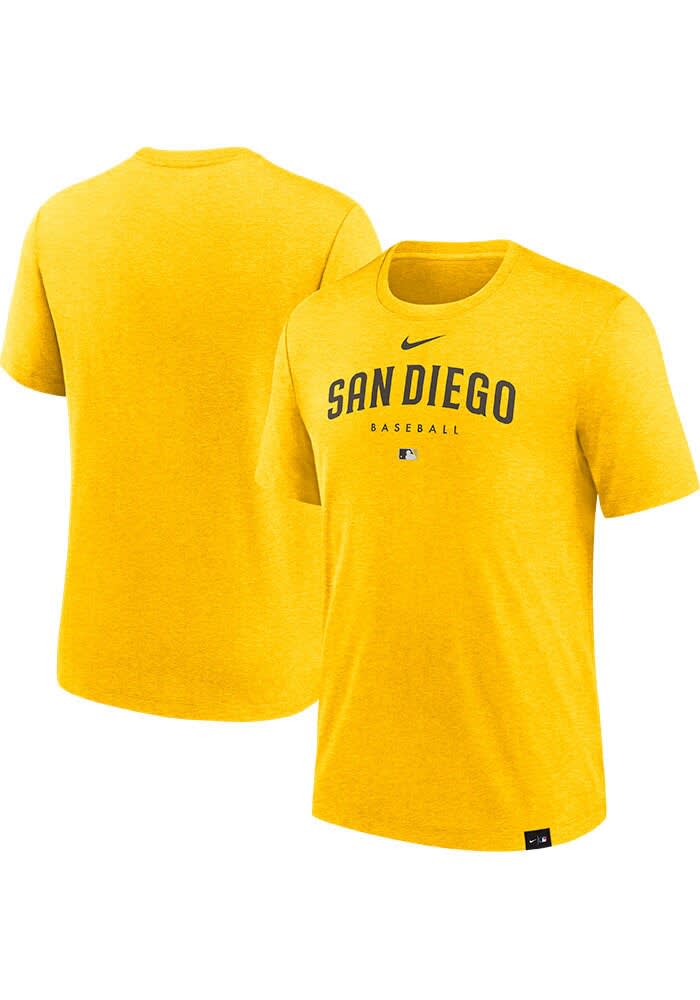 San Diego Baseball Practice Shirt Nike San Diego Padres YELLOW