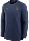 Main image for Nike Milwaukee Brewers Mens Navy Blue Pregame Long Sleeve Sweatshirt