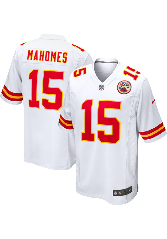 Patrick Mahomes Kansas City Chiefs Road Game Jersey WHITE