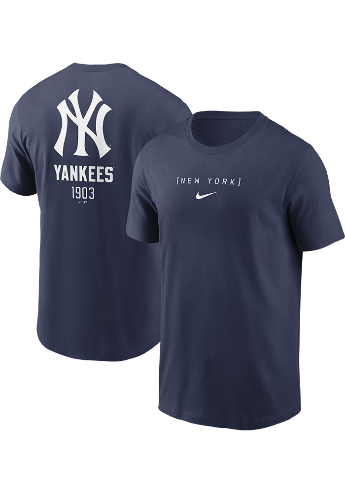 NIKE ナイキ ヤンキースTシャツ　ネイビー Nike New York Yankees NAVY Large Logo Back Stack Short